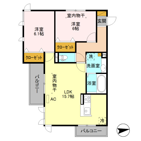【間取り】 | クレセントコート 住宅