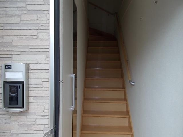 エスポワール石岡の玄関|ゆったりとした玄関です