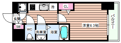【間取り】 | エスリード京橋グランツ