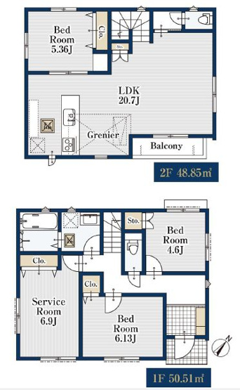 【間取り】 | 三鷹市牟礼6丁目　新築戸建　全1棟