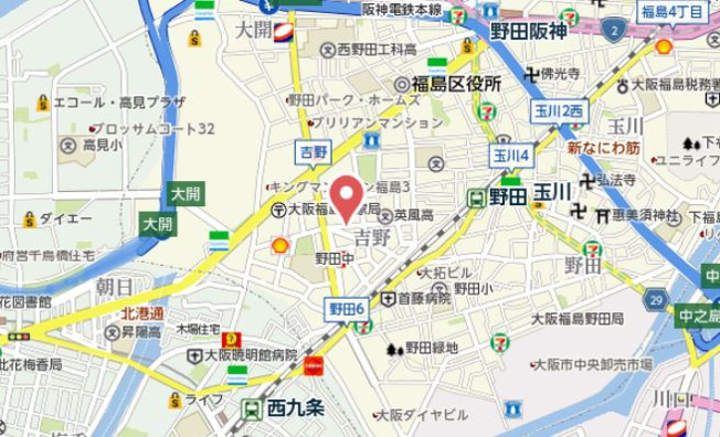 【地図】 | LA GRACE福島Ⅱ