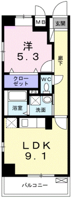グランシャリオ清瀬の間取り