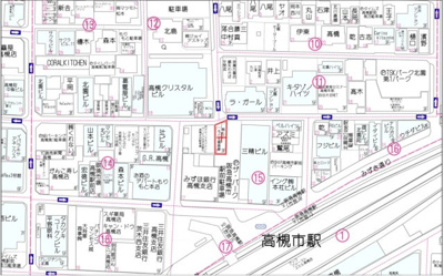 【地図】 | 高槻駅前店舗