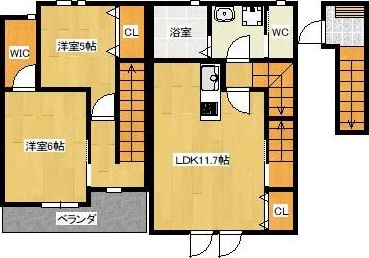 Fortuna　A （平野）の間取り