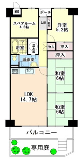 【間取り】 | メロディハイム茨木D棟