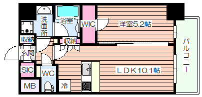 【間取り】 | スプランディッド弁天町DUE