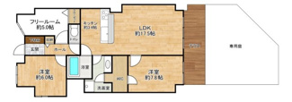 【間取り】 | パレシェール千里山西 | 間取り★