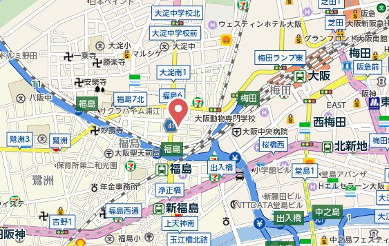 【地図】 | エスリード福島駅前第２
