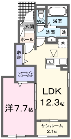 エバーグリーンの間取り