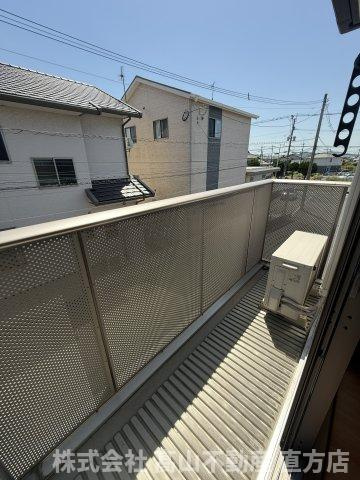 北九州市八幡西区木屋瀬５丁目のアパートのバルコニー