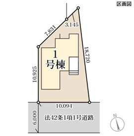 リーブルガーデン北九州市八幡東区祇園第三の区画図