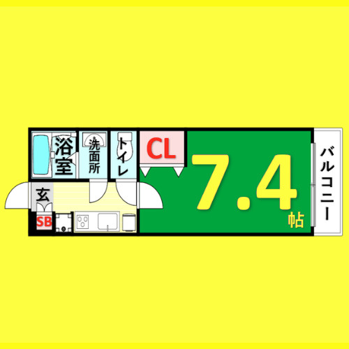リシャール・瑞(みず)　名古屋市賃貸　仲介手数料無料の間取り