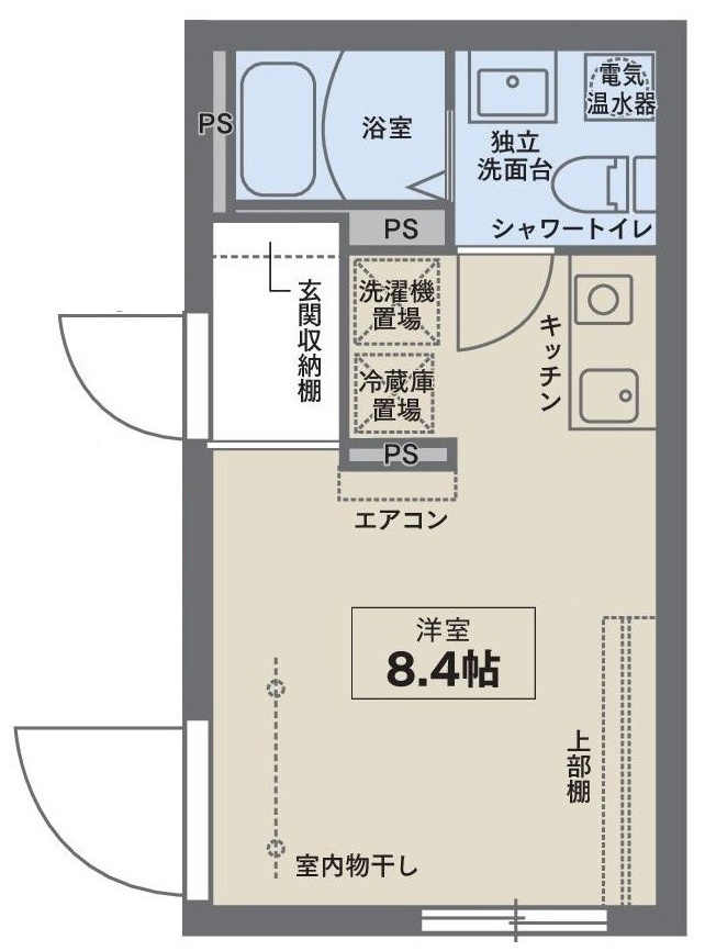 ココフラット武蔵関の間取り