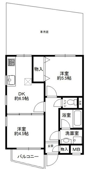 【間取り】 | モンスフェール篠原北町