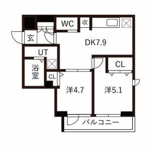 【間取り】 | スカイコートパレス蒲田Ⅱ