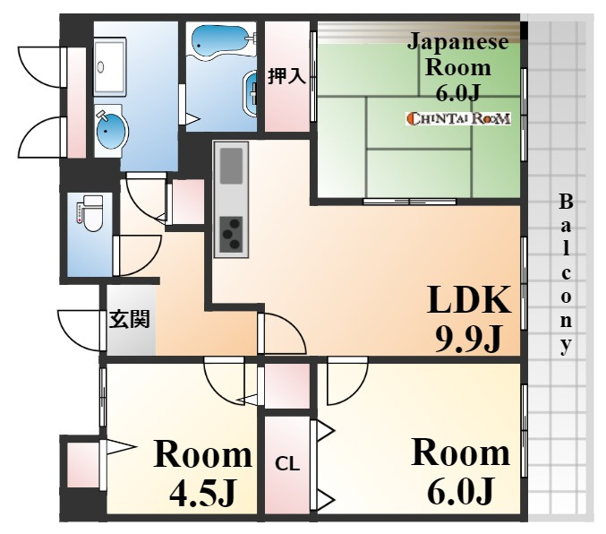 シャルム弓木の間取り