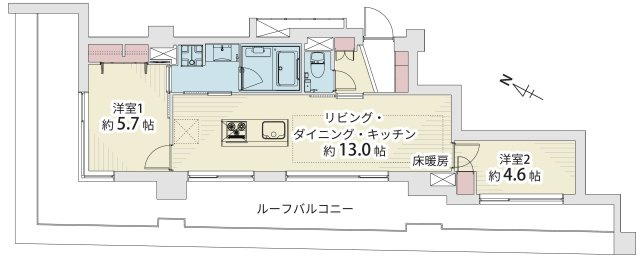 イニシアイオ杉並和泉の間取り