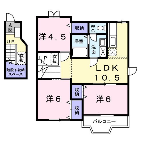 【間取り】 | グリシーヌＥＡＳＴ