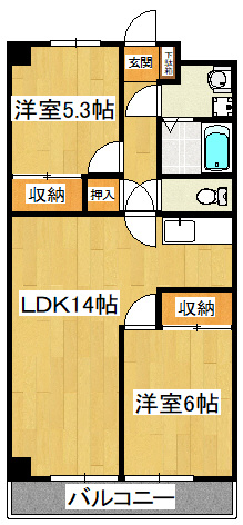 リアライズ市川原木の間取り