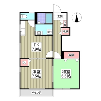 【間取り】 | さくらコーポB