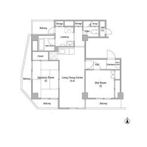 クレール久米川の間取り