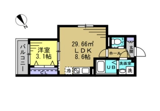 RIZE南流山の間取り