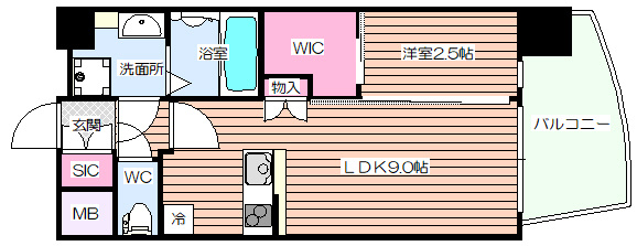 【間取り】 | プレサンス江坂ベルフィーヌ