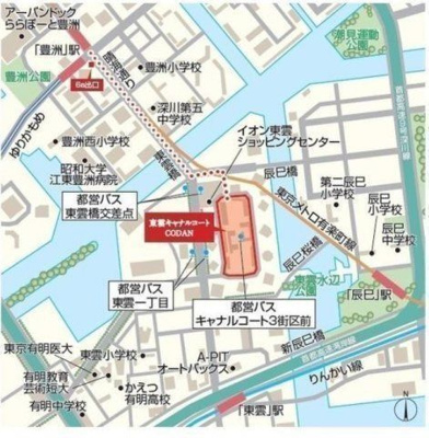 【地図】 | 東雲キャナルコートCODAN17号棟