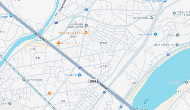 高砂市美保里　　　中古戸建の地図