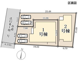 リーブルガーデン姶良市西餅田の区画図