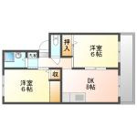 【間取り】 | ユートピア三宅B棟