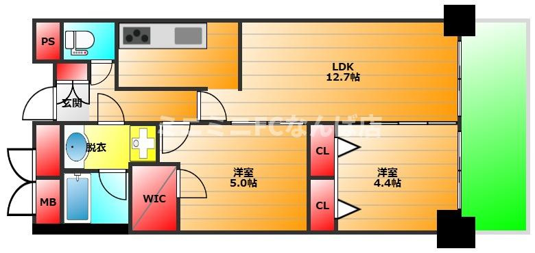 アステルコート新町の間取り|現状優先