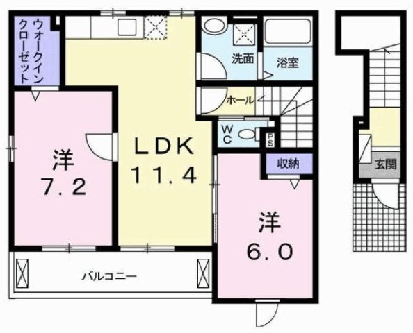 ブライト　ボナールの間取り