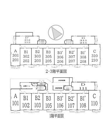 ハイツ浦安(A-003)の区画図