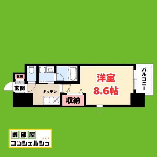 PURE RESIDENCE名駅南の間取り