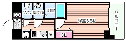 【間取り】 | プレサンスOSAKA西中島リエゾン