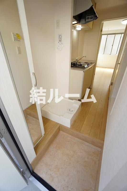 練馬区田柄２丁目のアパートの玄関