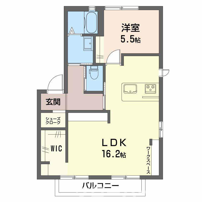 フラワーランド D棟の間取り