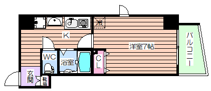 【間取り】 | ラナップスクエア阿波座