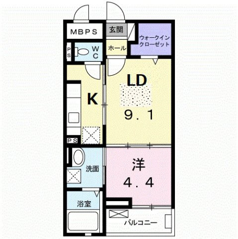 セゾン　アキの間取り|間取図