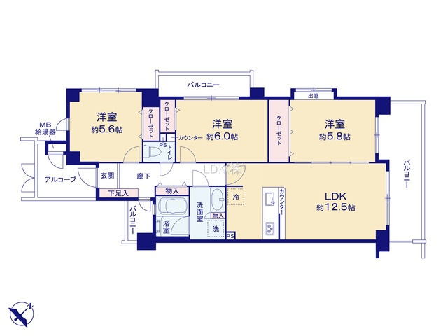 【間取り】 | マートルコートふじみ野