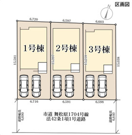リーブルガーデン福岡市東区舞松原3丁目第十の区画図