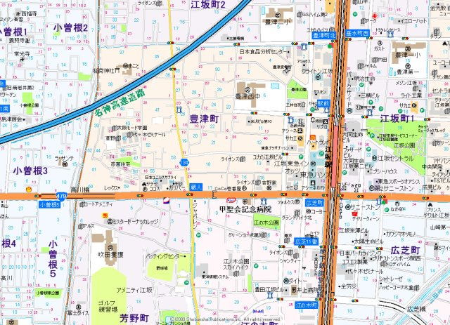 【地図】 | リヴィエール江坂江の木公園