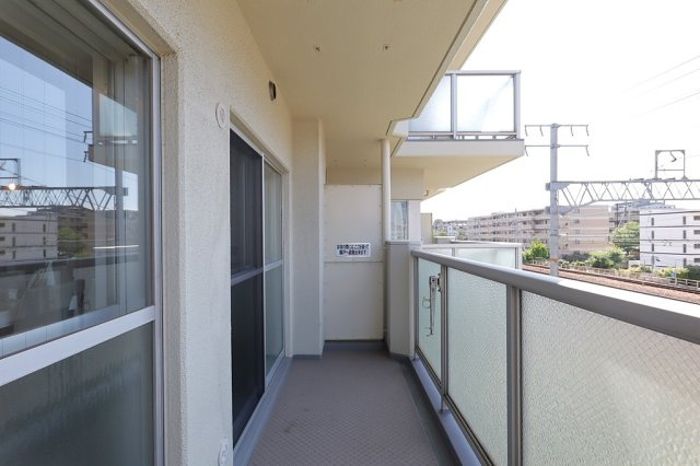 芦屋シティハイツのバルコニー