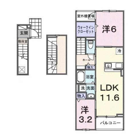 ルミエール　鈴蘭台の間取り