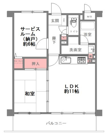 エスリード大正の間取り