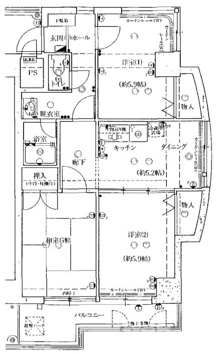 エスリード福島の間取り