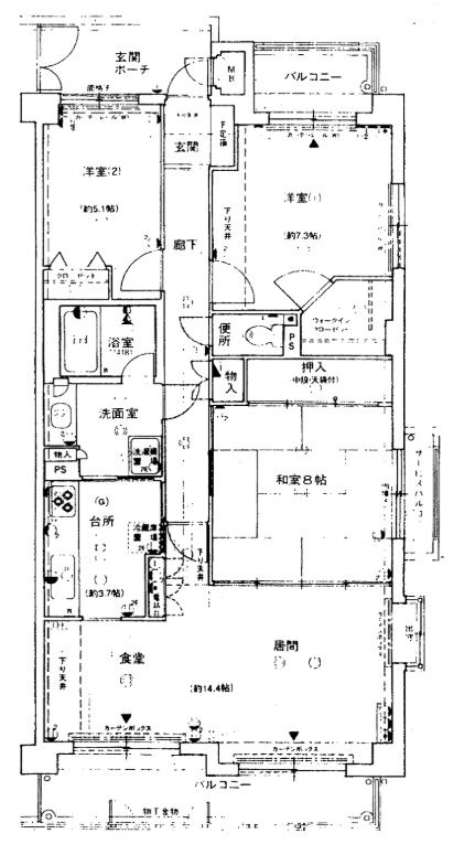 ステイツ池田フラッツの間取り