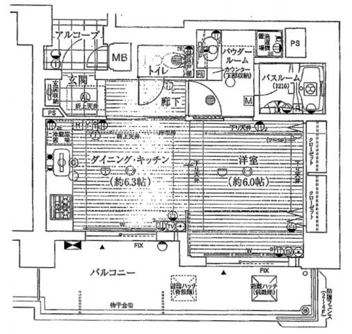 プレサンス南堀江パークサイドの間取り