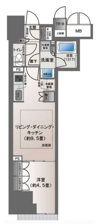 ブランズ大阪松屋町の間取り